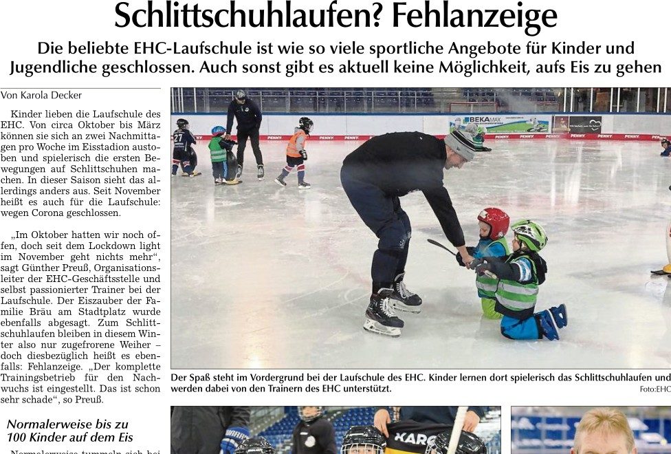 Schlittschuhlaufen? Fehlanzeige
