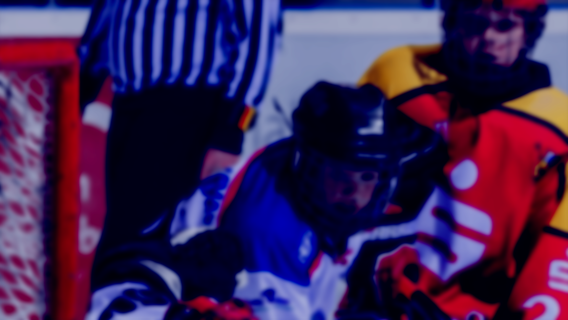 Hintergrundbild - schemenhafte Darstellung von Eishockeyspielern